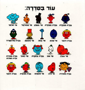 Mr Rude by Roger Hargreaves - Hebrew children's book back cover
