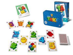 TAKI Card Game cards spread out – Israeli Hebrew family card game | Pashoshim